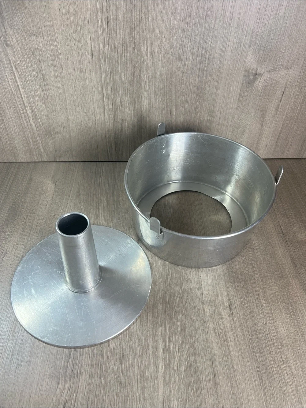 Vintage Comet Aluminum Angel Food Cake Pan 2 Pc 10